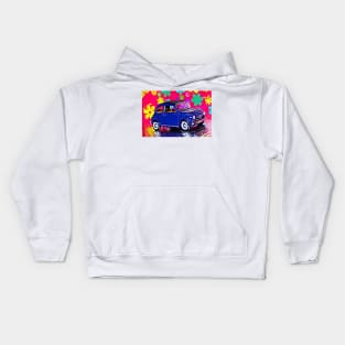 Surreal Fiat 500 blue Kids Hoodie